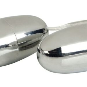 Vibro Eggs | Cen – Pocket Exotics Vibro Double Bullets – Silver Vibrators California Exotic Novelties