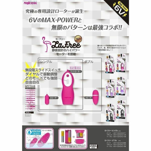 Vibro Eggs | Magic Eyes – Lafree Double Rotor – Pink Vibrators Magic Eyes