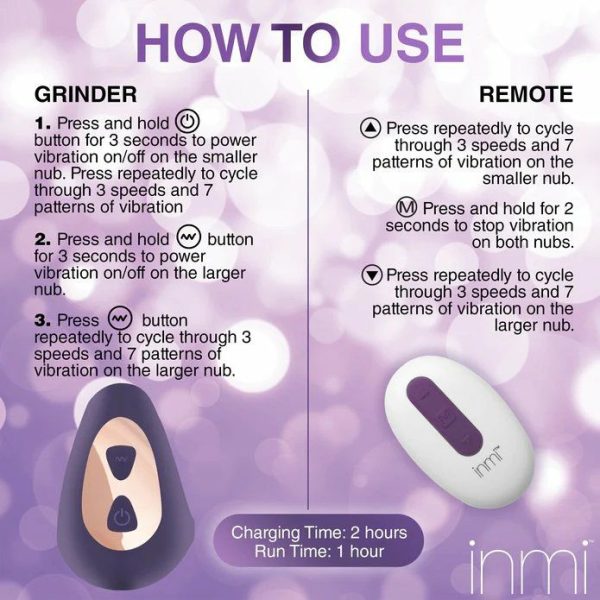 Vibro Grinders | Inmi – Ride N’ Grind Vibro Grinder – Purple Vibrators Inmi