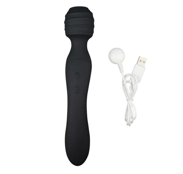 Vibro Massagers | Chisa – Dual-Ended Ultimate Wand – Black Vibrators Chisa