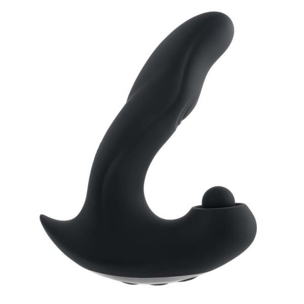 Vibro Massagers | Gender X – Mad Tapper Vibrator W Clit Stimulator – Black Vibrators Gender X