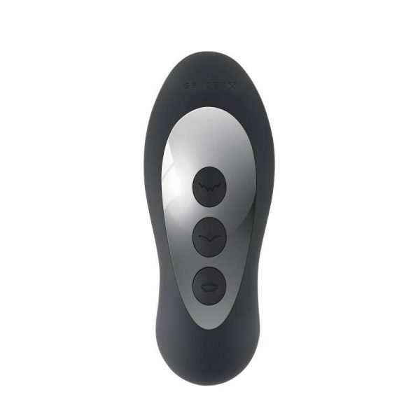 Vibro Massagers | Gender X – Mad Tapper Vibrator W Clit Stimulator – Black Vibrators Gender X