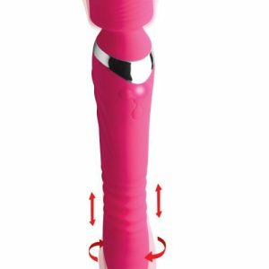 Vibro Massagers | Inmi – Ultra Thrust-Her Thrusting Vibrating Wand – Pink Vibrators Inmi