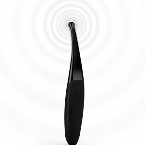 Vibro Massagers | Senzi – Luxury Pinpoint Vibrator – Black Vibrators Senzi