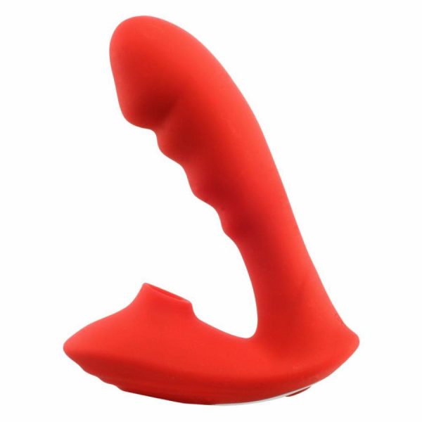 Vibro Massagers | T-Best – Clitclit Addiction Suction Vibe – Red Vibrators T-Best