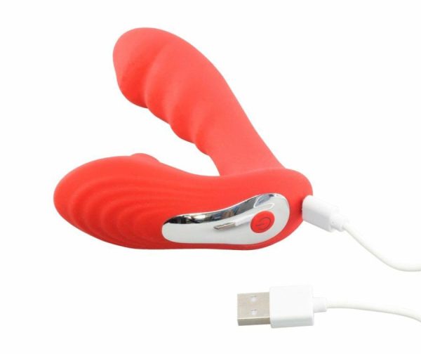 Vibro Massagers | T-Best – Clitclit Addiction Suction Vibe – Red Vibrators T-Best