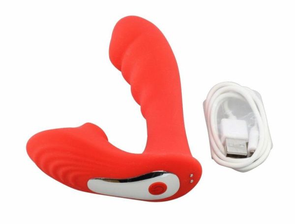 Vibro Massagers | T-Best – Clitclit Addiction Suction Vibe – Red Vibrators T-Best