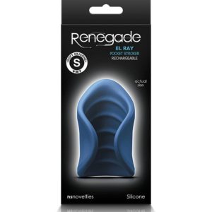 Vibro Masturbators | Ns Novelties – Renegade El Ray Pocket Stroker – Blue Masturbators NS Novelties