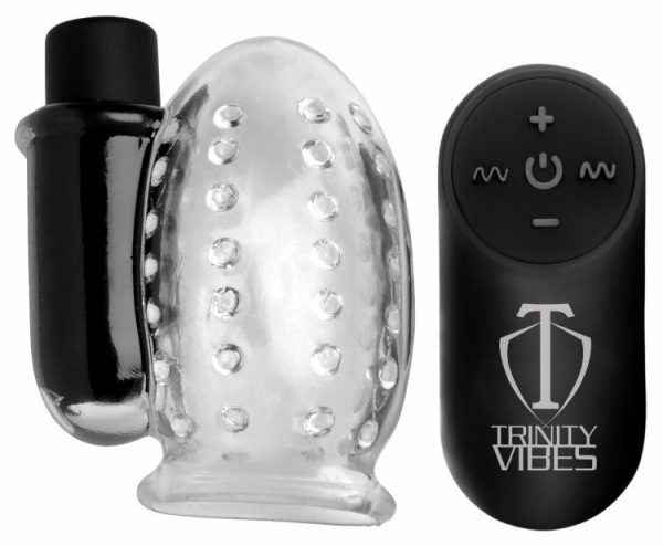 Vibro Masturbators | Trinity Vibes – 28X Penis Head Teaser – Clear Masturbators Trinity Vibes