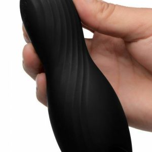 Vibro Masturbators | Trinity Vibes – Silicone Penis Head Pleaser – Black Masturbators Trinity Vibes