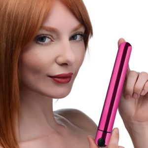 Straight Vibrators | Bang! – 10X Slim Metal Bullet – Pink Straight Vibrators Bang!