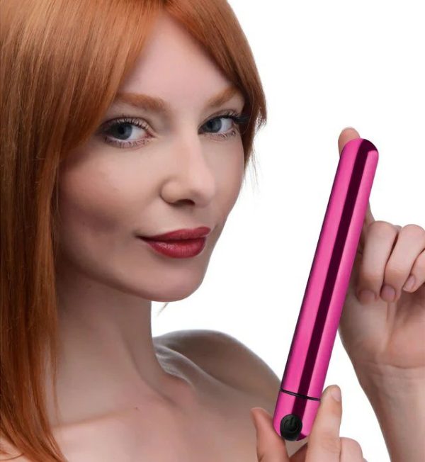 Straight Vibrators | Bang! – 10X Slim Metal Bullet – Pink Straight Vibrators Bang!