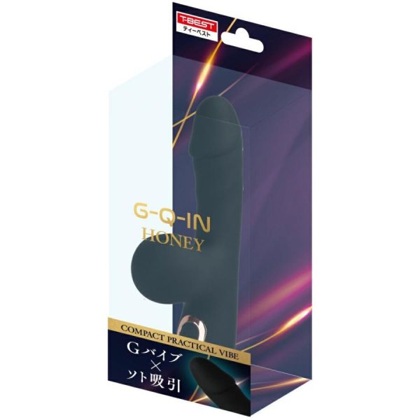 Vibrating Dildos | T-Best – G-Q-In Honey Rabbit Vibrator – Black Vibrating Dildos T-Best