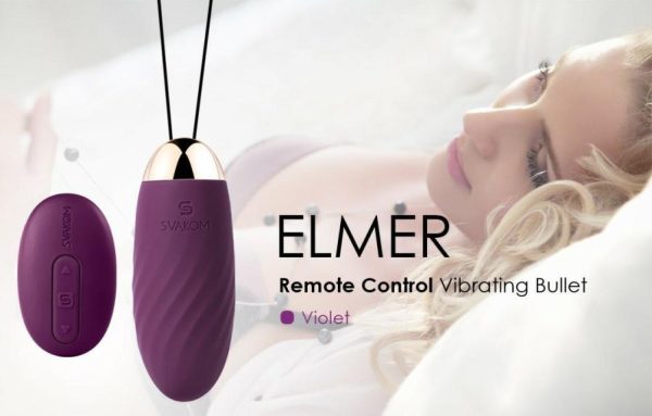 Vibro Eggs | Svakom – Elmer Remote Control Vibrating Bullet – Violet Vibrators SVAKOM