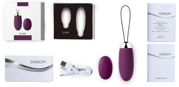 Vibro Eggs | Svakom – Elmer Remote Control Vibrating Bullet – Violet Vibrators SVAKOM