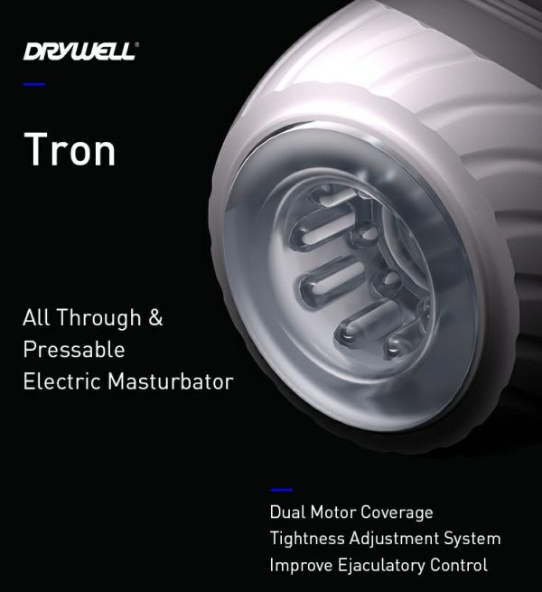 Small Masturbators | Drywell – Tron Vibro Masturbator – White Masturbators Drywell