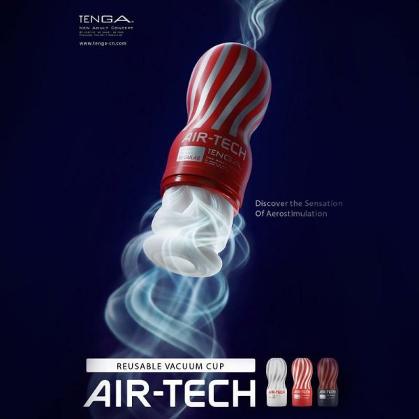 Cup Masturbators | Tenga – Air-Tech Reusable Vacuum Cup Regular – Red Cup Masturbators Cup Masturbators