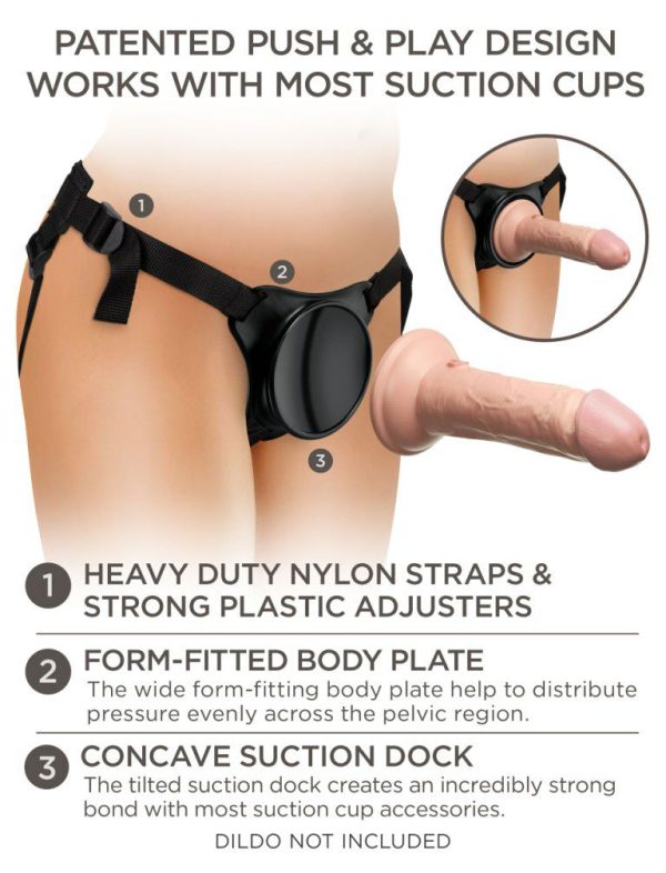 Strap-Ons | King Cock – Beginners Body Dock Harness – Black Sex Toys King Cock