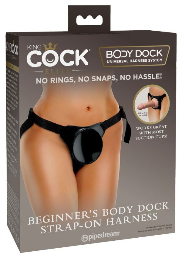 Strap-Ons | King Cock – Beginners Body Dock Harness – Black Sex Toys King Cock