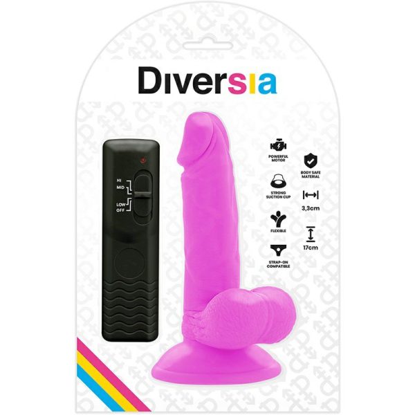 Dildos | Diversia – Flexible Vibro Dildo 17Cm – Purple Dildos Dildos