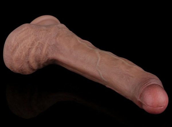 Dildos | Lovetoy – 8.5″ Dual Layered Natural Dildo – Brown Dildos Dildos