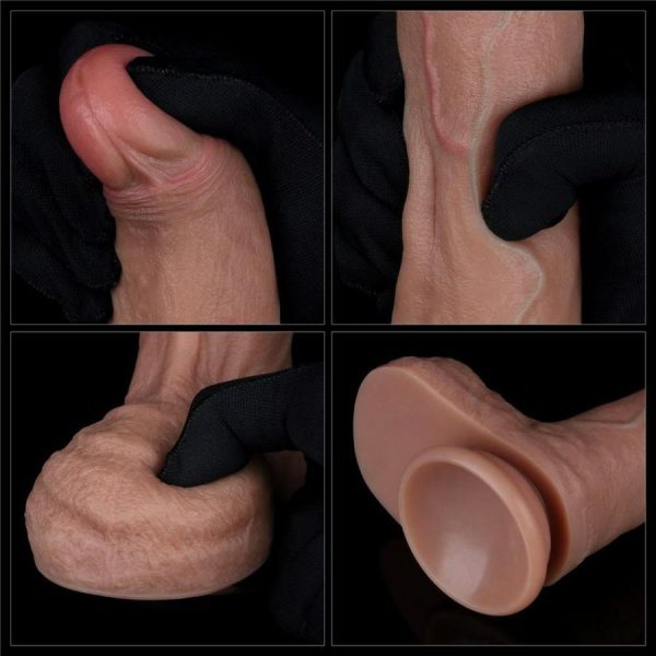 Dildos | Lovetoy – 8.5″ Dual Layered Natural Dildo – Brown Dildos Dildos