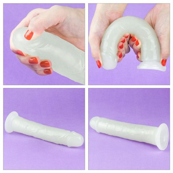 Dildos | Lovetoy – 8″ Lumino Play Dildo – Clear Dildos Dildos