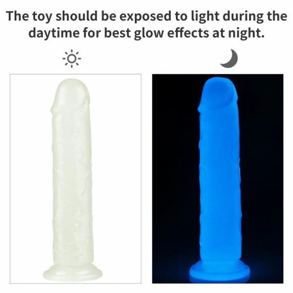 Dildos | Lovetoy – 8″ Lumino Play Dildo – Clear Dildos Dildos